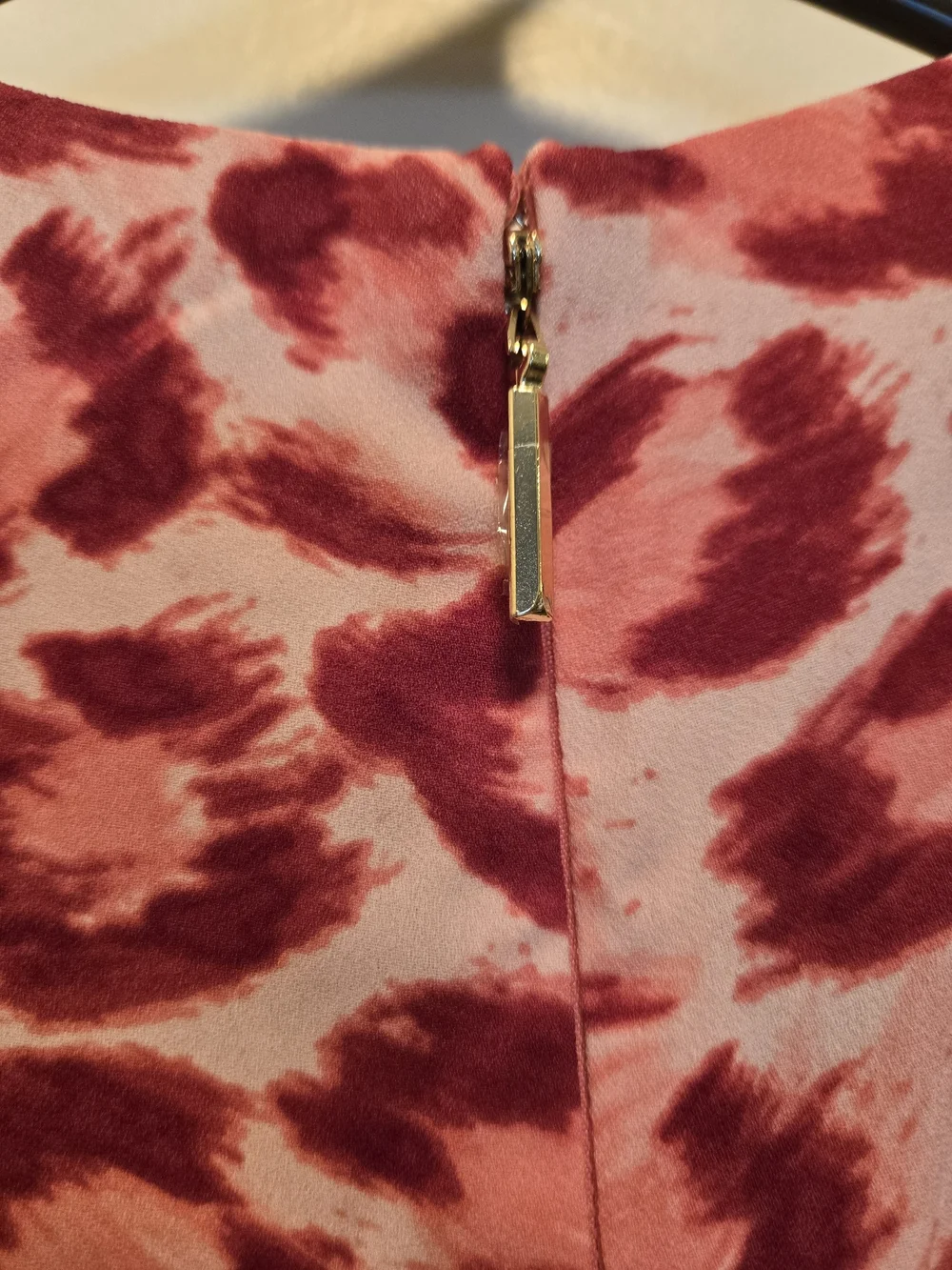 kate spade Pink and Red Animal-Print Bow-Front Sleeveless Top
